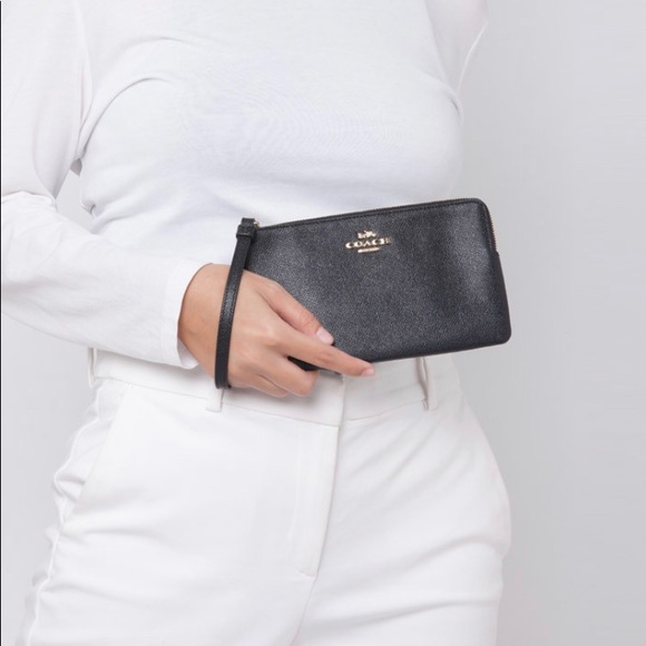 Coach Large Corner Zip Wristlet - Picture 2 of 14